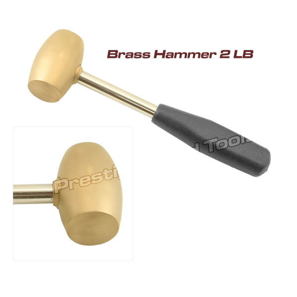Brass-Hammer-Mallet-steel-handle-jewellers-metal-silver-smith-stamp-dapping-2LB-230778016294