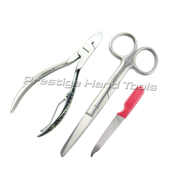 Professional-Toe-Nail-cutters-clippers-Scissors-Nail-file-Prestige-3-Pcs-331263355174
