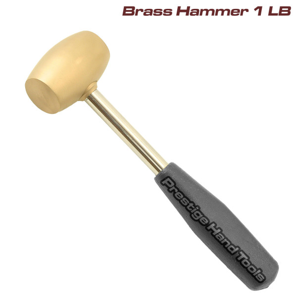 Brass-Hammer-Mallet-steel-handle-jewellers-metal-silver-smith-stamp-dapping-1LB-230670754028